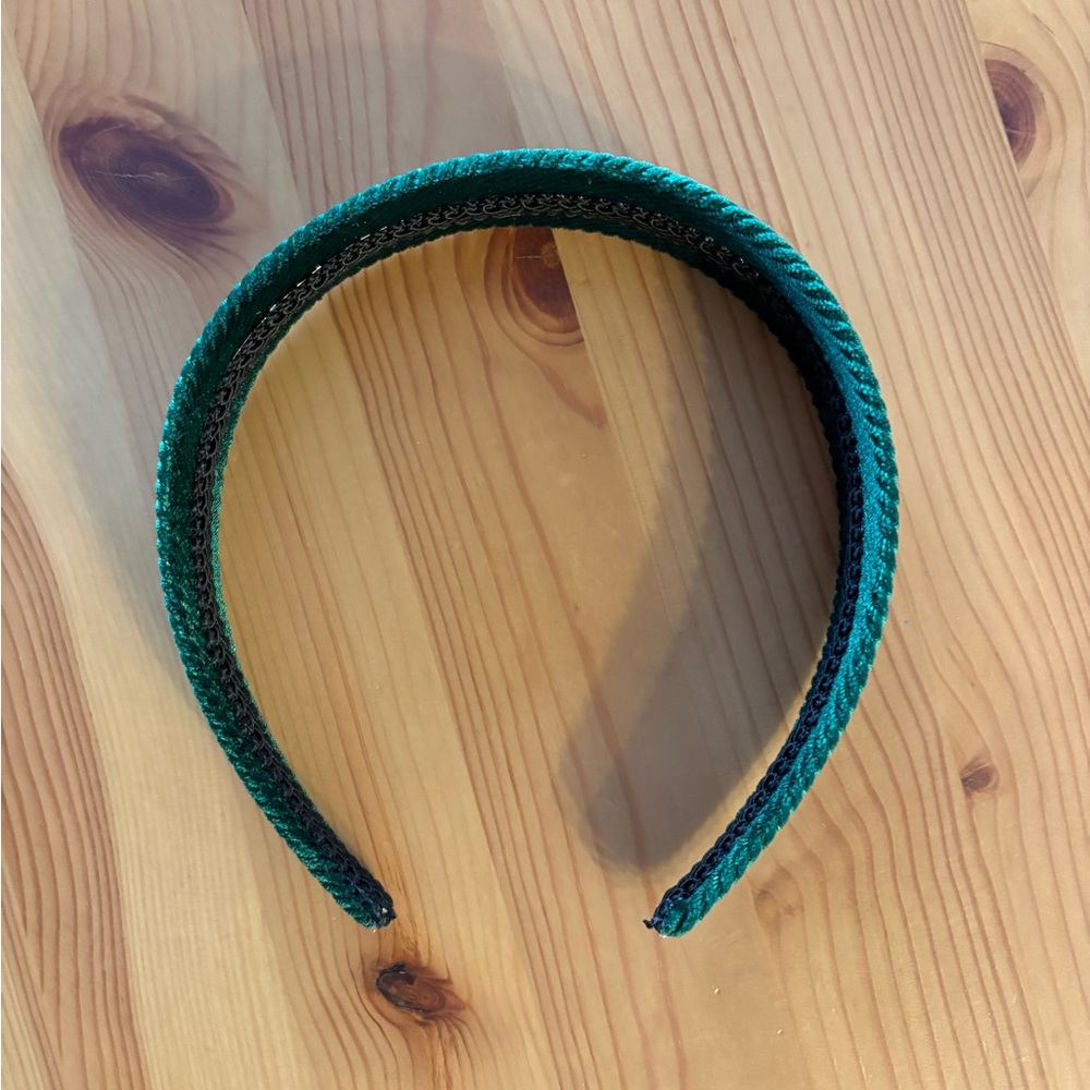 Velvet Green Headband